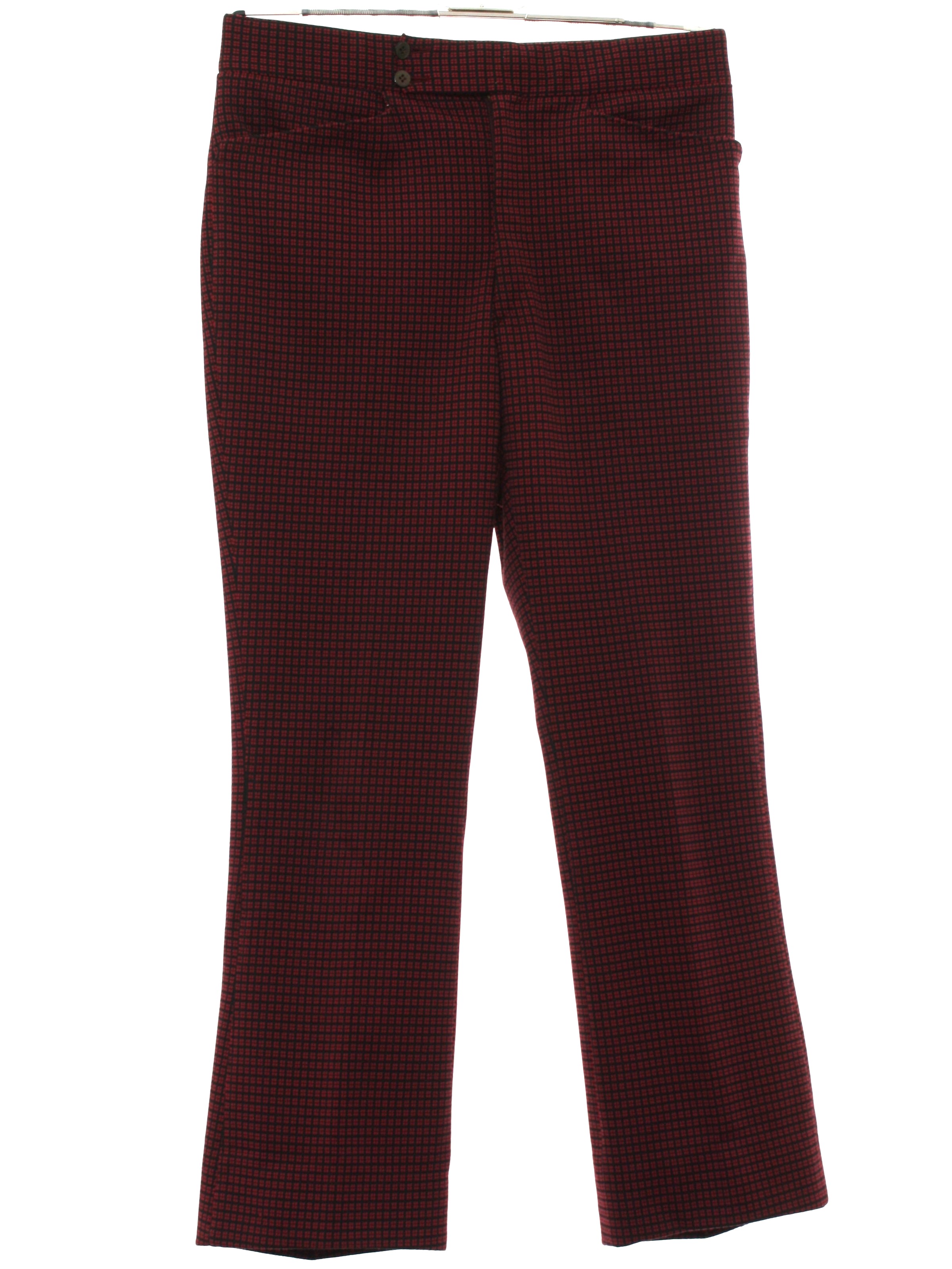 flared checkered pants