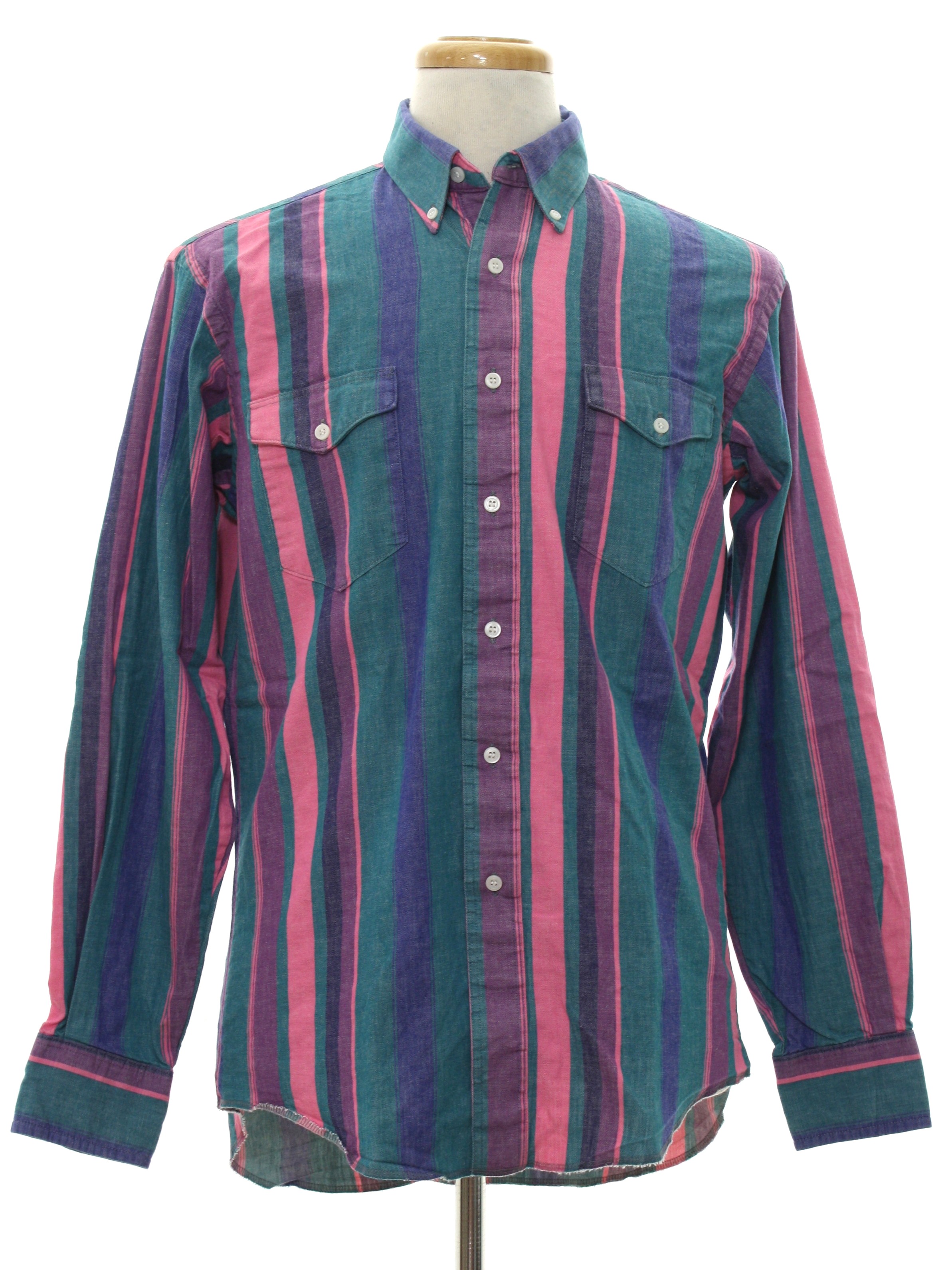 80s striped shirt