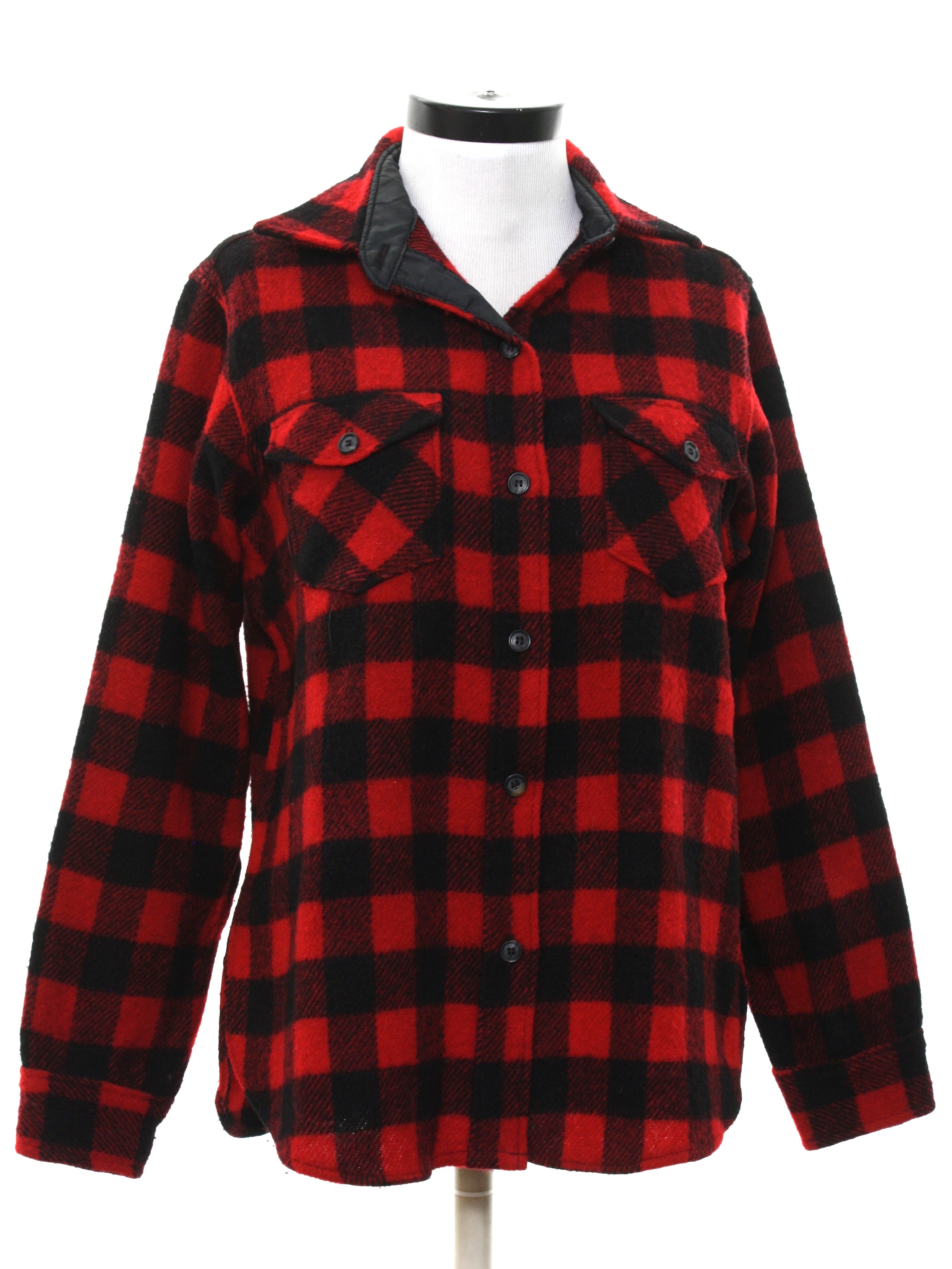 buffalo plaid wool shirt