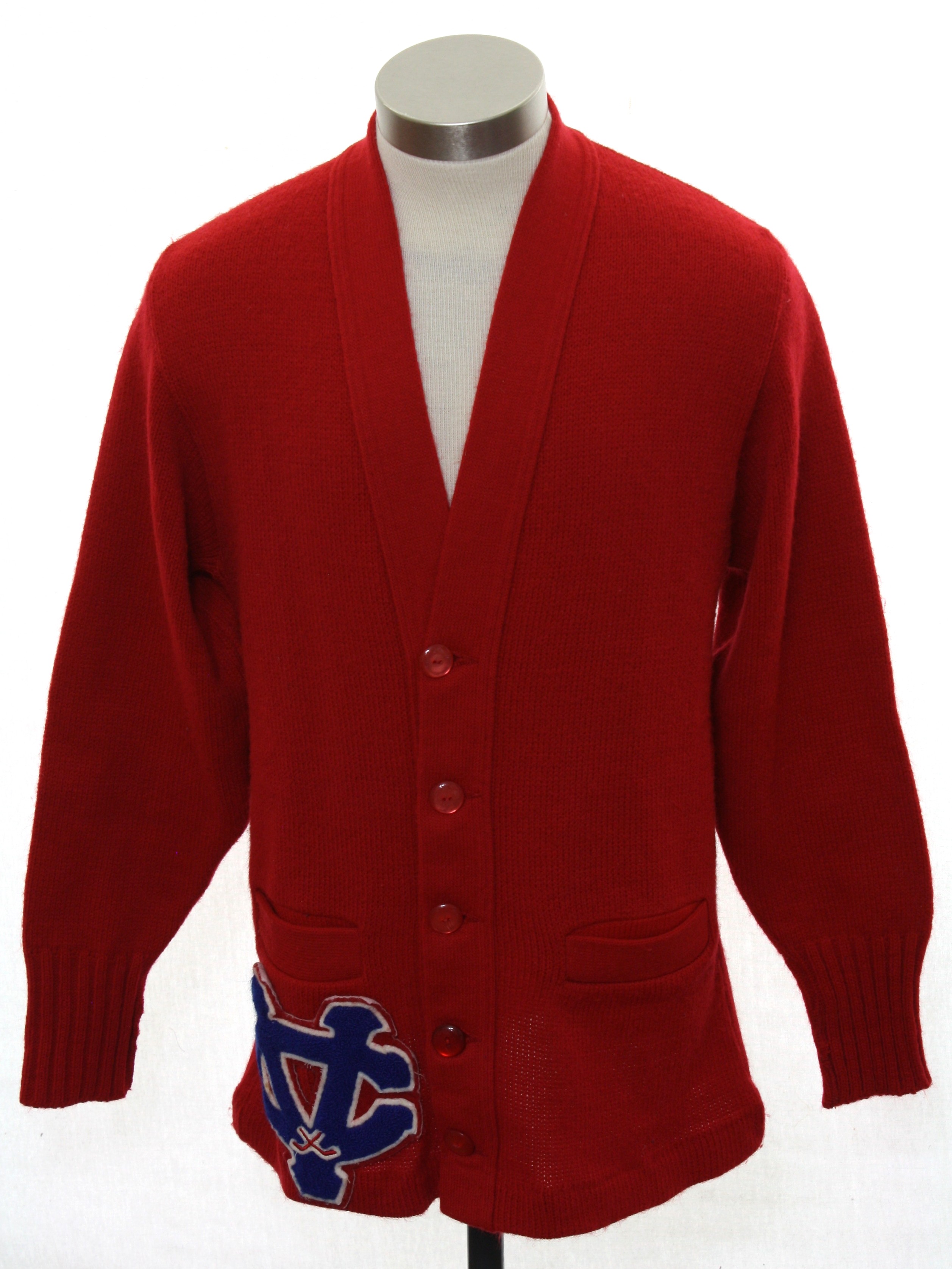 1960s caridgan sweater tennesee american inc 60s tennesee letter sweater