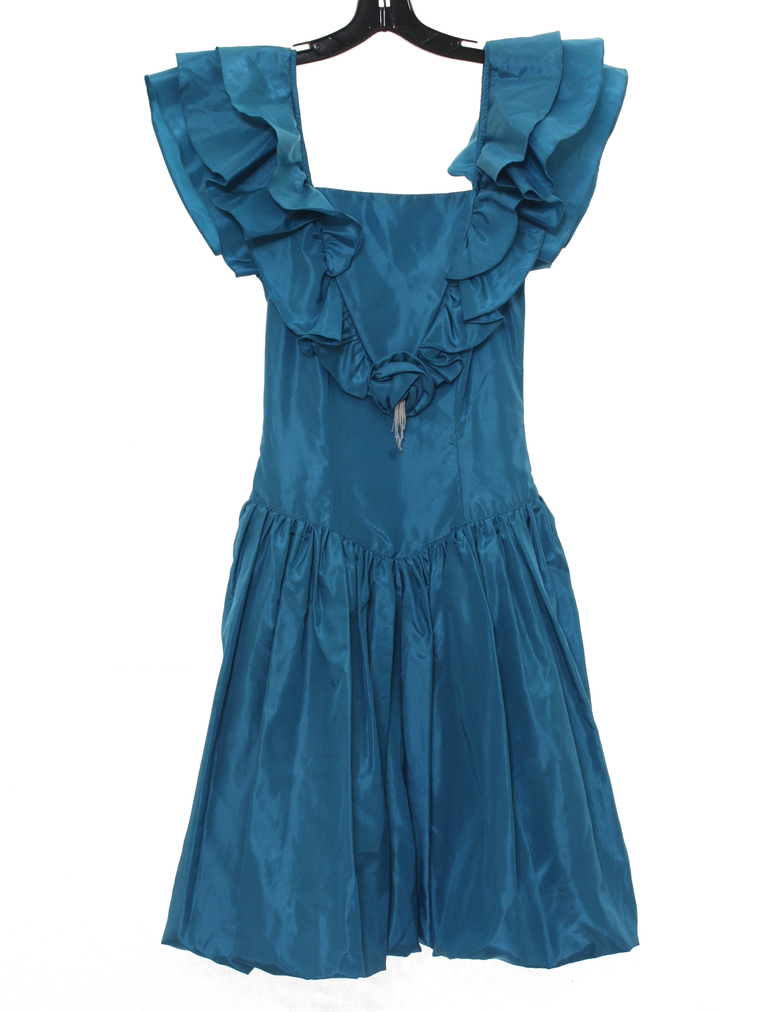 1990s Puffy Sleeve Dress