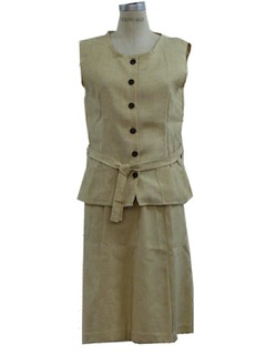 1970's Womens Vest and Skirt Suit