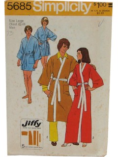 1970's Mens Sewing Pattern