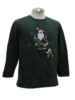 1980's Womens Ugly Christmas Sweatshirt 