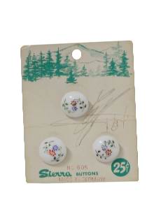 1960's Unisex Sewing Accessories - Buttons