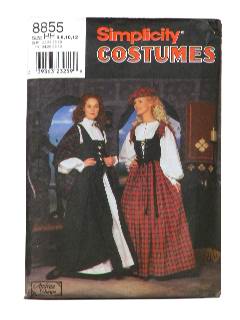 1990's Womens Costume Pattern