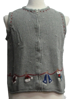 1980's Womens Ugly Christmas Vest