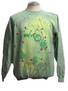 1980's Mens Color Changing Ugly Christmas Sweatshirt