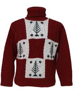 1980's Womens Mod Style Ugly Christmas Sweater