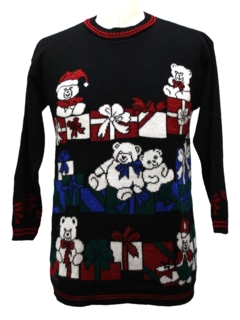 1980's Unisex Bear-Tastic Ugly Christmas Sweater