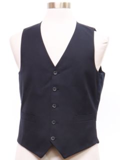 1970's Mens Dark Blue Suit Vest