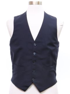 1970's Mens Midnight Blue Suit Vest