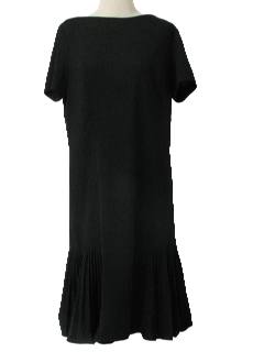 1970's Womens Knit Little Black Dress