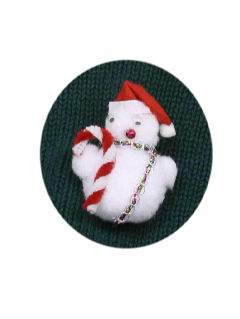 1990's Unisex Accessories - Jewelry Ugly Christmas Snowman Pin
