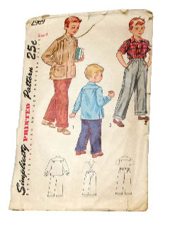 1940's Mens/Childs Sewing Pattern