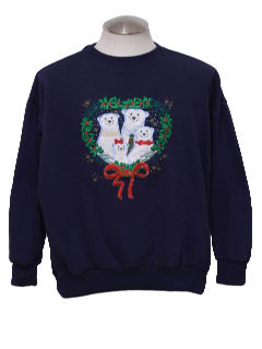 1990's Womens Ugly Christmas Sweatshirt