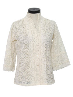 1970's Womens Lace Shirt