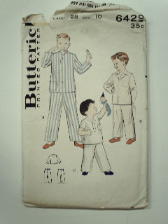 1950's Mens Childs Pattern