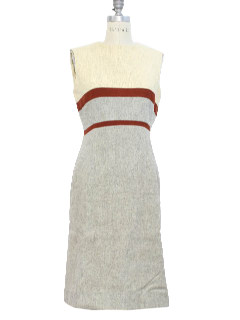 1980's Womens Mod Wool Dress