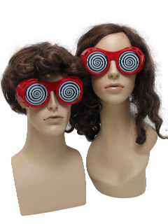 1970's Unisex Accessories - Dr Demento Style Red Ugly Christmas Party Sunglasses