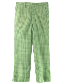 1980's Mens Christmas Green Golf Pants