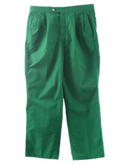 1980's Mens Christmas Green Totally 80s Golf Pants