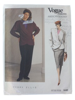 1980's Womens Designer Pattern