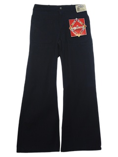 1970's Unisex (made for a man but cute on a woman too) Navy Issue Bellbottom Jeans Pants