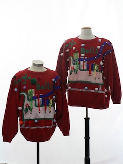 his and hers matching ugly christmas sweaters