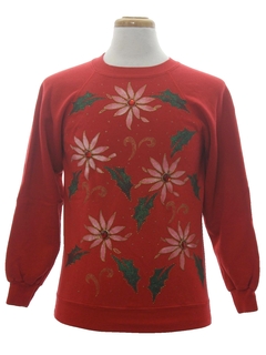 1980's Unisex Ladies or Boys Ugly Christmas Sweatshirt