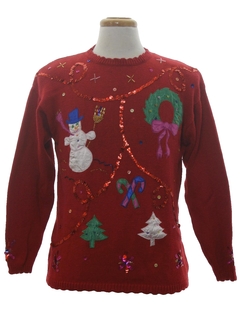 1980's Unisex Designer Ugly Christmas Sweater