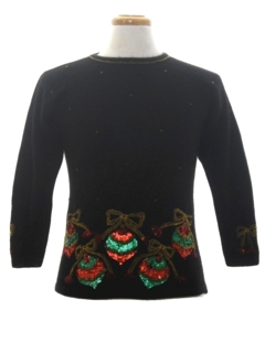 1980's Womens or Girls Ugly Christmas Cocktail Sweater