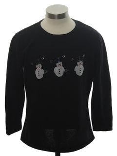 1980's Womens Minimalist Ugly Christmas Sweatshirt