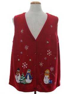1990's Unisex Ugly Christmas Sweater Vest