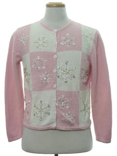 1990's Womens Snowflake Ugly Christmas Sweater