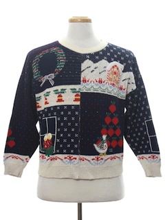 1980's Womens Vintage Ugly Christmas Sweater
