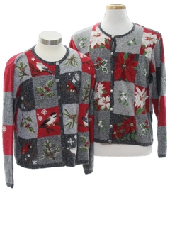 1990's Unisex Ugly Christmas Matching Set of Sweaters