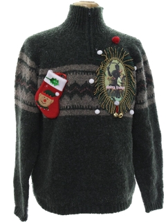 1980's Mens Ugly Christmas Krampus Sweater