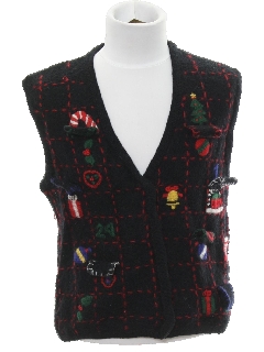 1980's Unisex/Childs Ugly Christmas Sweater Vest