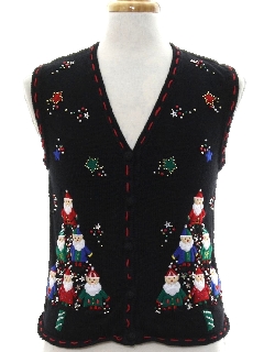 1980's Unisex Ladies Girls or Boys Ugly Christmas Sweater Vest