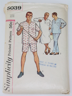 1960's Mens Pattern