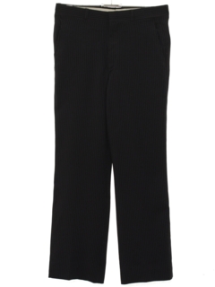 1980's Mens Pinstriped Flat Front Slacks Pants