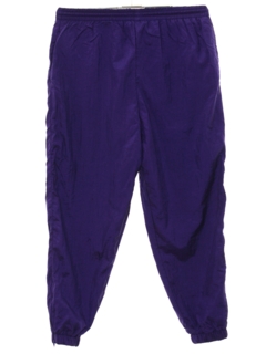 1990's Womens Nylon Baggy Track Pants