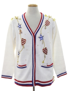 1980's Unisex Kitschy Patriotic Sweater