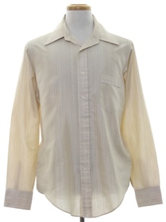 1980's Mens Subtle Striped Shirt