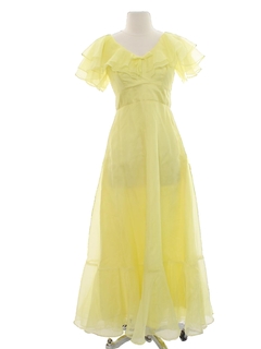 dress cocktail prom maxi womens 1970 70s rustyzipper