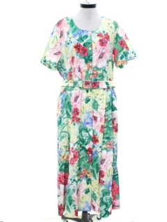 1990's Womens Floral Summer Dress