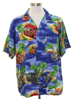 1990's Mens Rayon Pineapple Connection Hawaiian Shirt