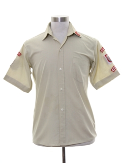 1980's Mens School Uniform Shirt