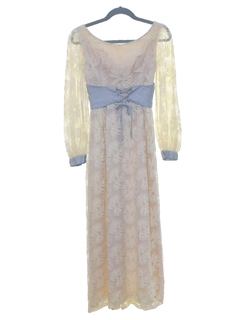 1960's Womens/Girls Hippie Prom Or Cocktail Dress